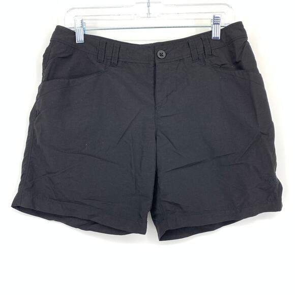 The North Face Pants - The North Face Nylon Hiking Shorts Womens Sz 10 Black Mid Rise 7" Inseam